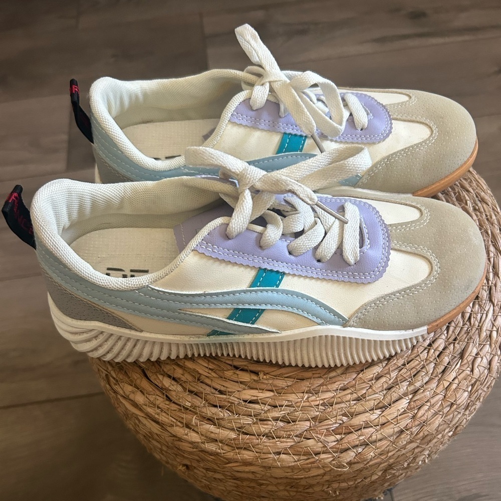 De Florance Orthopedic "Vintage" Milan Sneaker Blue Purple Gray Size EU 40/US9 - Picture 2 of 9
